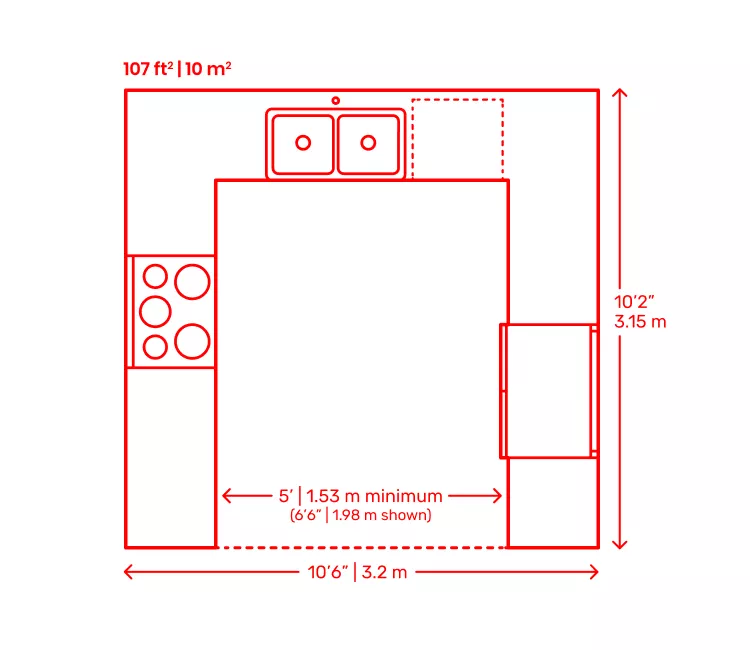 U-Shaped Kitchen